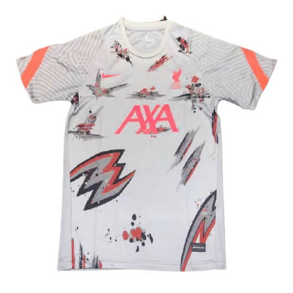 Camiseta Entrenamiento Liverpool 2021-2022 Blanco Rojo